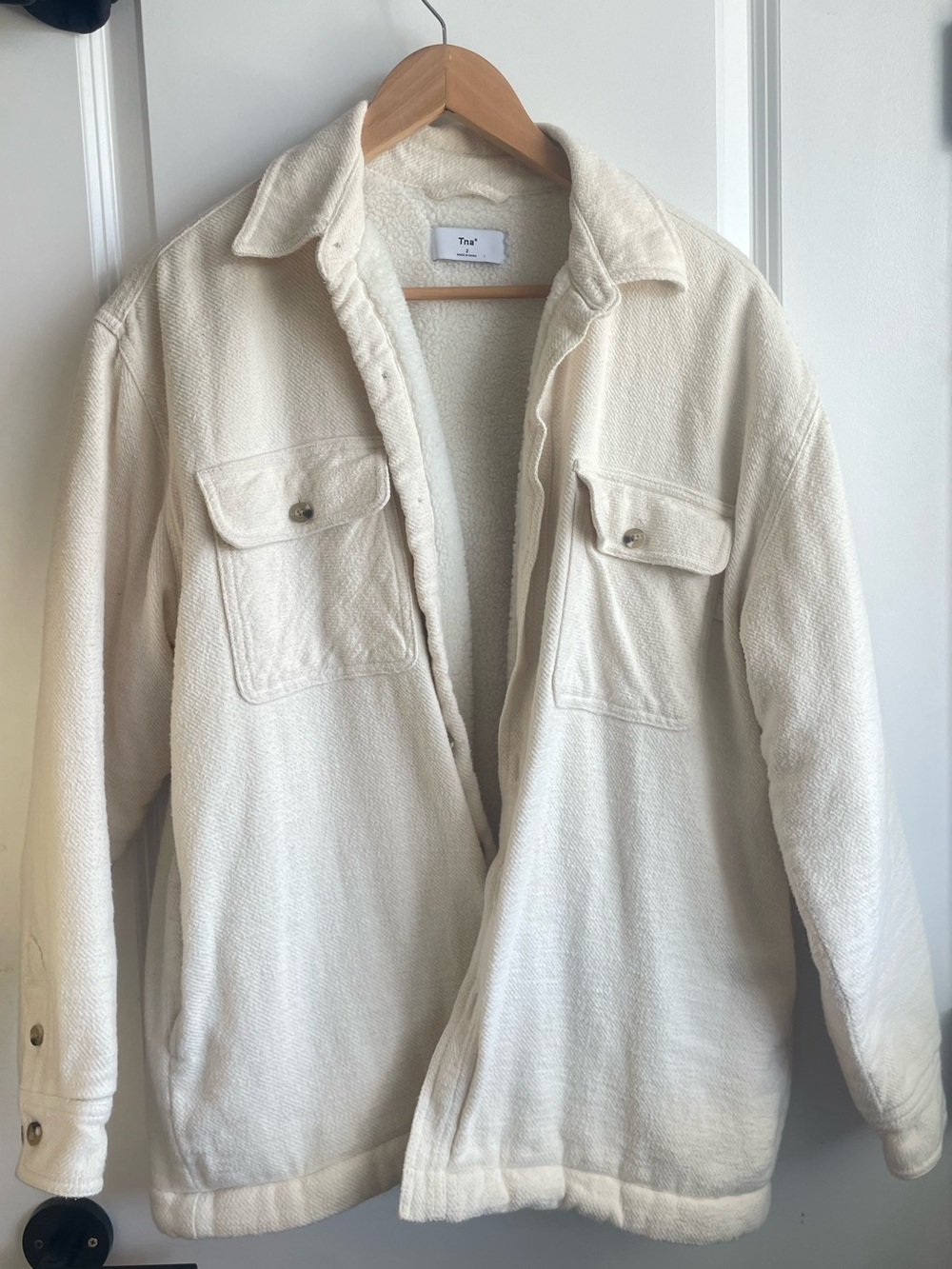 TNA Cream Shacket Jacket
